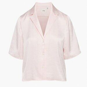 Aritzia Wilfred Beso Shirt | Talc Pink | Size L